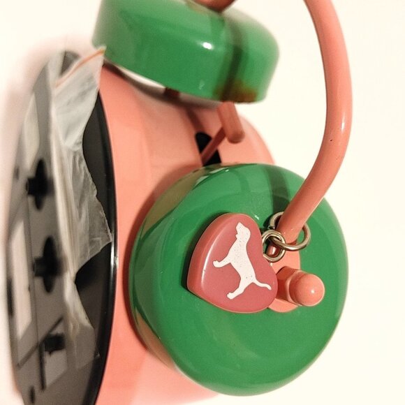 Rare PINK Victoria's Secret Wake Up Sleepy Head Bell Alarm Clock PENNANT Varsity - Picture 6 of 7